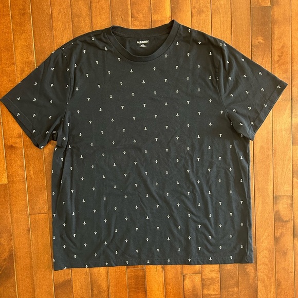 NWOT Old Navy Men’s Navy Blue Anchor Short Sleeve Tee Size XL - Picture 1 of 3